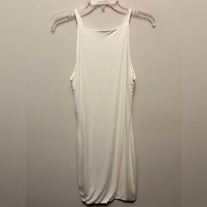 LULU'S Cream Bamboo Sleeveless Bodycon Dress
